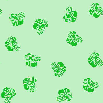 emg procedure neurologist glyph vector seamless pattern. emg procedure neurologist thin illustration