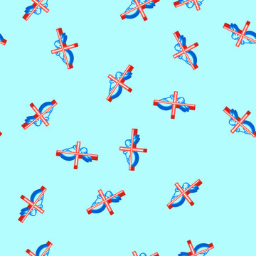 not tested on animals product label warning isometric seamless pattern. not tested on animals product label warning sign illustration