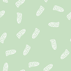Fototapeta premium fly wing line seamless pattern fly wing thin line illustration