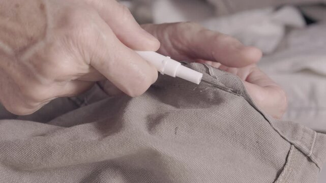 Seamstress using sewing un stitcher