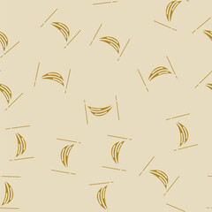 camping hammock glamping glyph vector seamless pattern. camping hammock glamping thin illustration © sevector