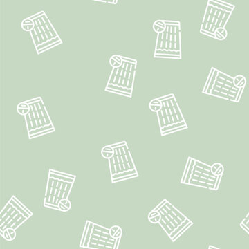 glass off water with tablet line seamless pattern glass off water with tablet thin line illustration