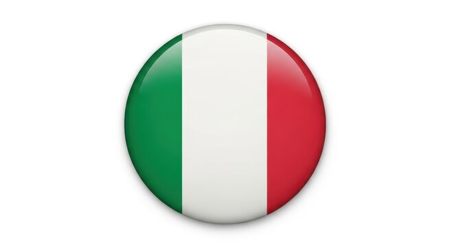 Italian flag button badge icon