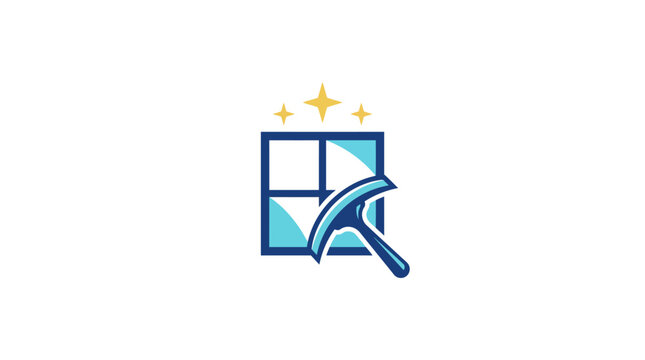 Graphic symbol for cleaning service.