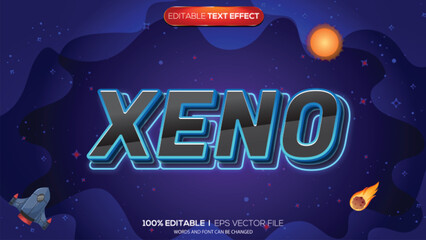 3d text effect xeno theme © Ardhy