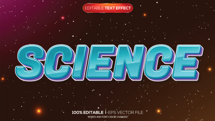 3d text effect science theme © Ardhy