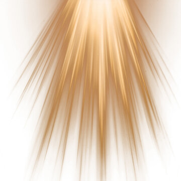 Golden divine light rays streaming down from above on dark black background, glowing spiritual beam overlay