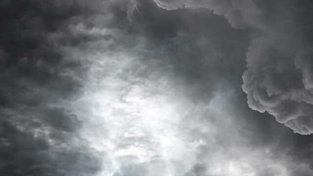 Dark stormy clouds gather in the sky with lightning 5.mp4