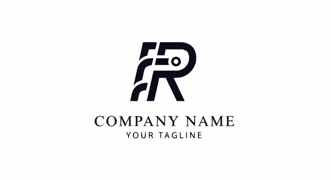 Company logo template with lettering.