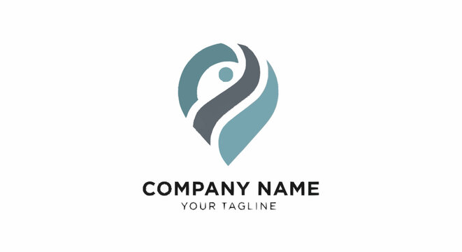 Company logo template with modern design.