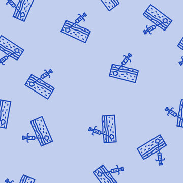 biopsy cancer treatment line seamless pattern biopsy cancer treatment thin line illustration