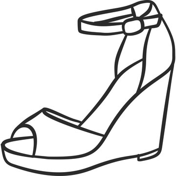 High Heels Doodle Illustration