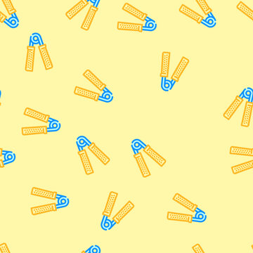 hand expander fitness tool vector seamless pattern hand expander fitness tool sign illustration