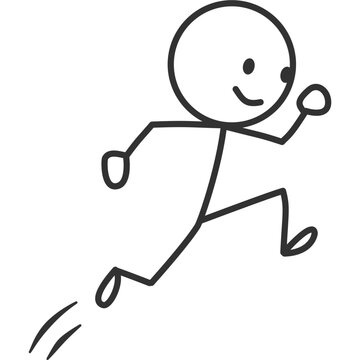 Athletic Running Jump
