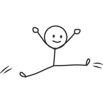 Cheerful Split Jump