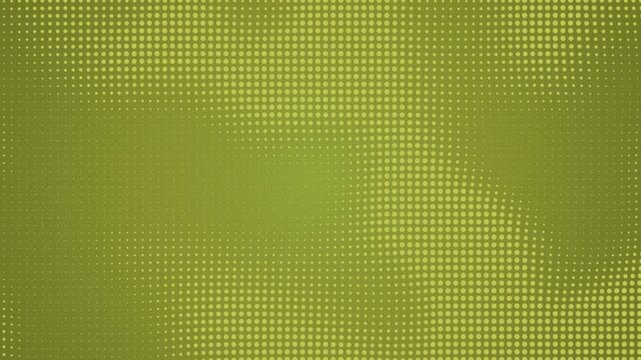 Abstract green halftone dot wave pattern motion background loop lime green