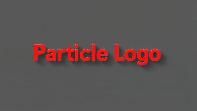 Particle logo animation transition sequence design