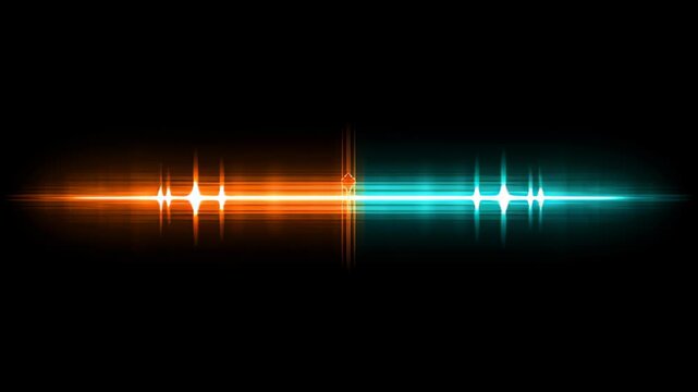 Glowing light streak flying across dark background dynamic motion, abstract motion background for modern creative