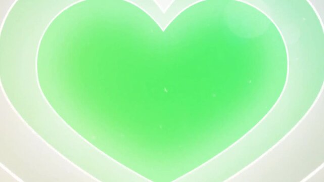 Realistic white heart shape frame with green space.