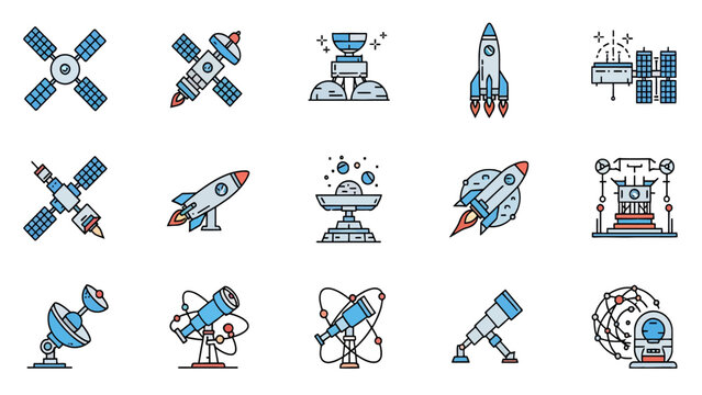a futuristic vector icon collection