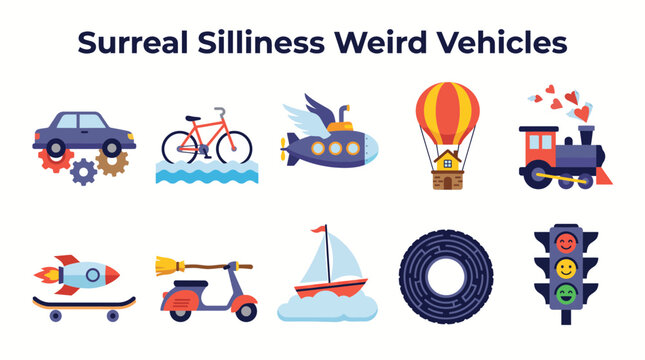 Surreal Silliness Weird Vehicles Collection.