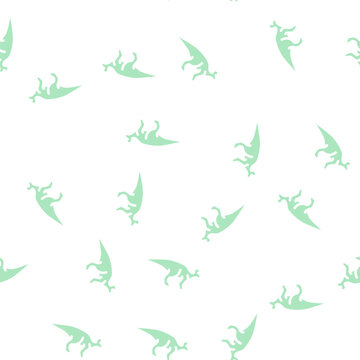 lambeosaurus dinosaur glyph vector seamless pattern. lambeosaurus dinosaur signthin illustration