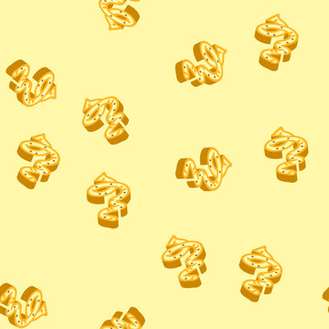 parasite worm isometric seamless pattern. parasite worm sign illustration