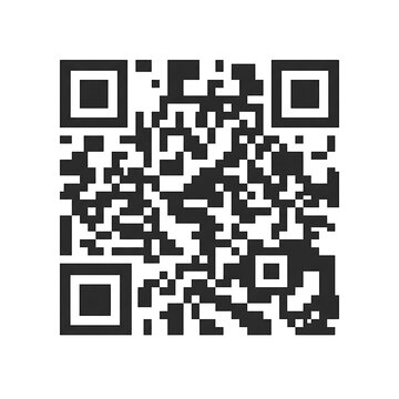 A black QR code on white background.
