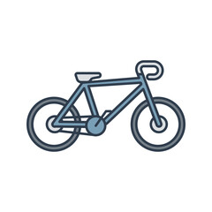 Fototapeta premium Mountain Bike Flat design style, sturdy frame bicycle for off road terrain, perfect for outdoor sports graphics, adventure visuals, and active lifestyle themes.
