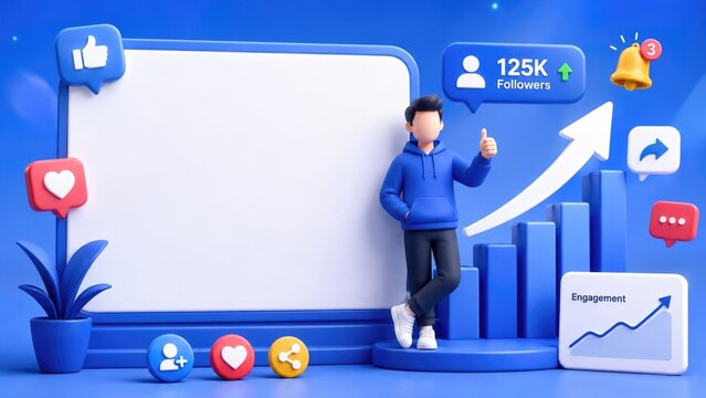 Social Media Growth with Engaged User