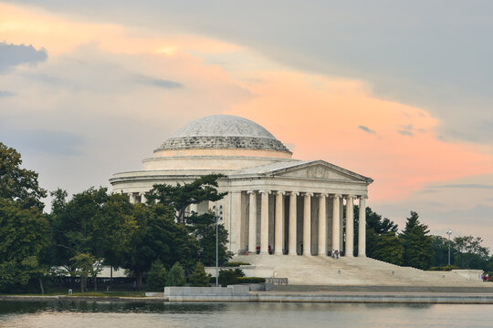 Jefferson Memorial during sunset - Washington D.C. United States of America