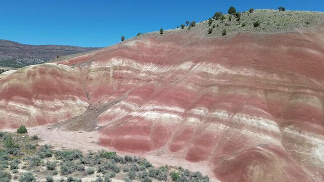Panorama with Painted Hills - John Day Fossil Beds National Monument, Oregon