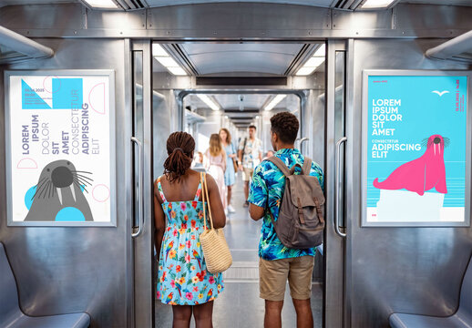 Subway OOH Ad poster Mockup