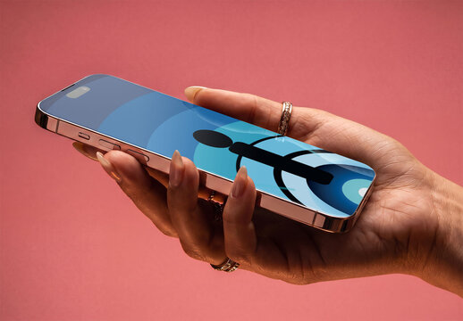 Smartphone Mockup With Hand