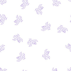 Fototapeta premium leaf wing glyph vector seamless pattern. leaf wing thin illustration
