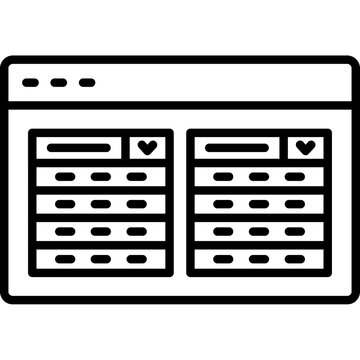 Drop Down Menu Icon