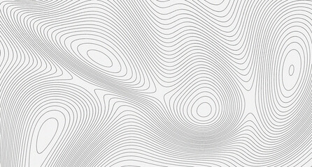 Topographic map contour lines vector background, abstract geographic line art pattern  © wiwin