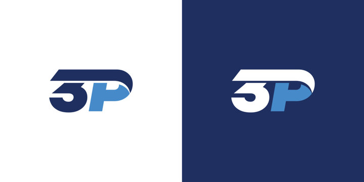 modern and unique 3P logo design