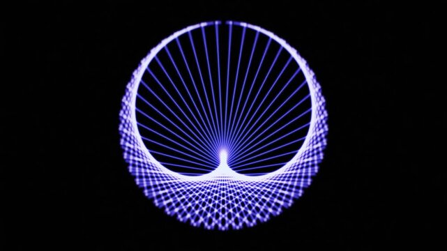Animated Cardioid String Art With Glowing Geometric Lines