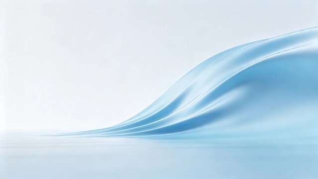 Pastel blue silk wave background