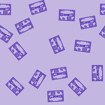 x ray fracture injury line seamless pattern x ray fracture injury thin line illustration