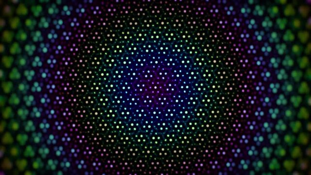 Quantum Particle Probability Field With Concentric Color Bands