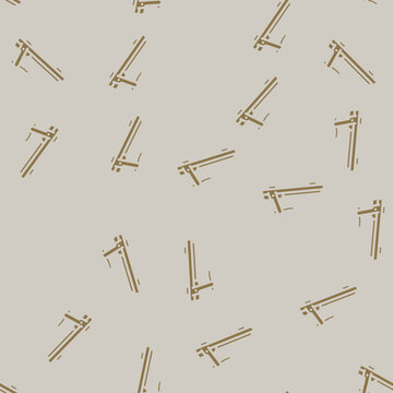 treadmill fitness tool glyph vector seamless pattern. treadmill fitness tool thin illustration