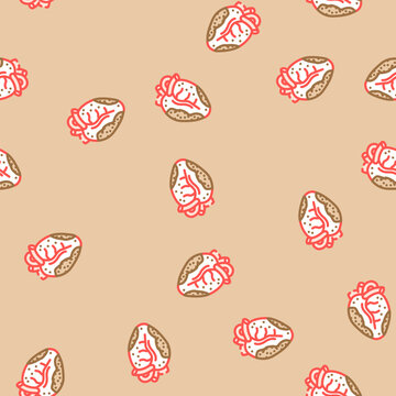 cancer nicotine vector seamless pattern cancer nicotine sign illustration