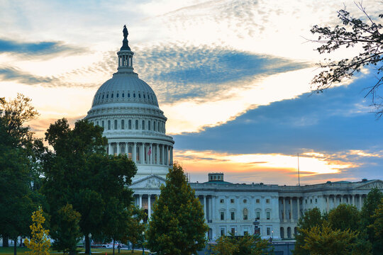 US Capitol Building at night - Washington DC, United States