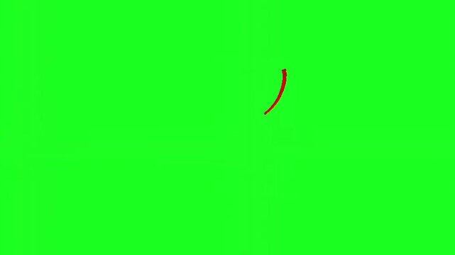 A simple red heart symbol on a green background, often used for love or valentines day themes, with a playful handwritten feel