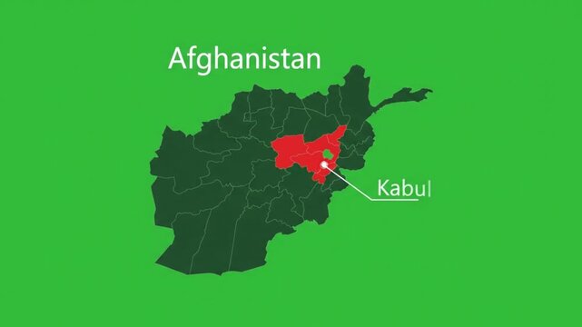 Map of afghanistan highlighting kabul province and city an educational