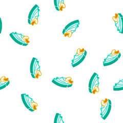 Fototapeta premium dragon wing isometric seamless pattern. dragon wing sign illustration