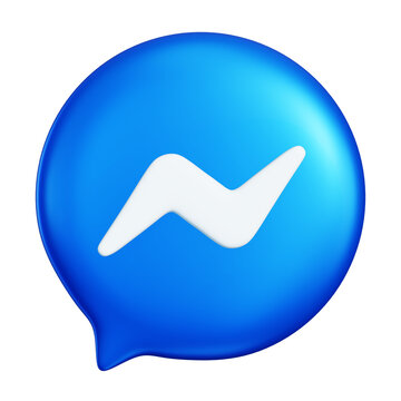 Messenger icon logo. Social media messaging symbol