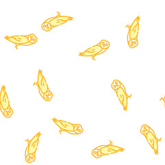 Fototapeta premium owl bird vector seamless pattern owl bird sign illustration